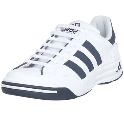 adidas Men's Nastase Millennium Tennis Shoe, White/Navy, 10.5 M.